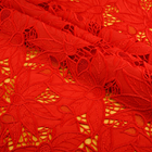 Beautiful Leaf Guipure Embroidery Tulle Lace Fabric 135cm Width