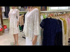 3CM সূচিকর্ম করা ব্রাইডাল লেস আফ্রিকান জাল নাইলন / পলিয়েস্টার