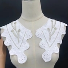 Lace Beads Applique Pattern Fabric Embroidery False Collar Embroidery Accessories